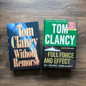 Tom Clancy Hardcover Book Set, Like New